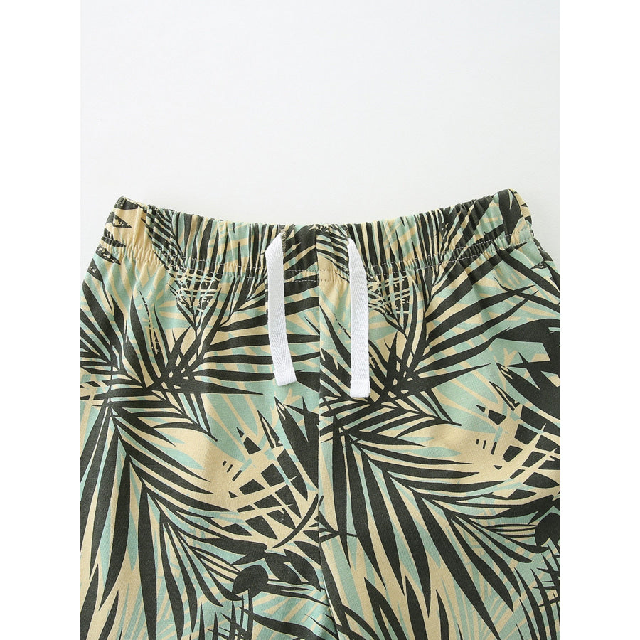Children’s Animal Graphic Tee and Shorts Set Apparel and Accessories