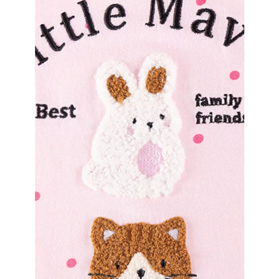 Children’s Animal Long-Sleeve Ruffle Hem Dress Apparel and Accessories