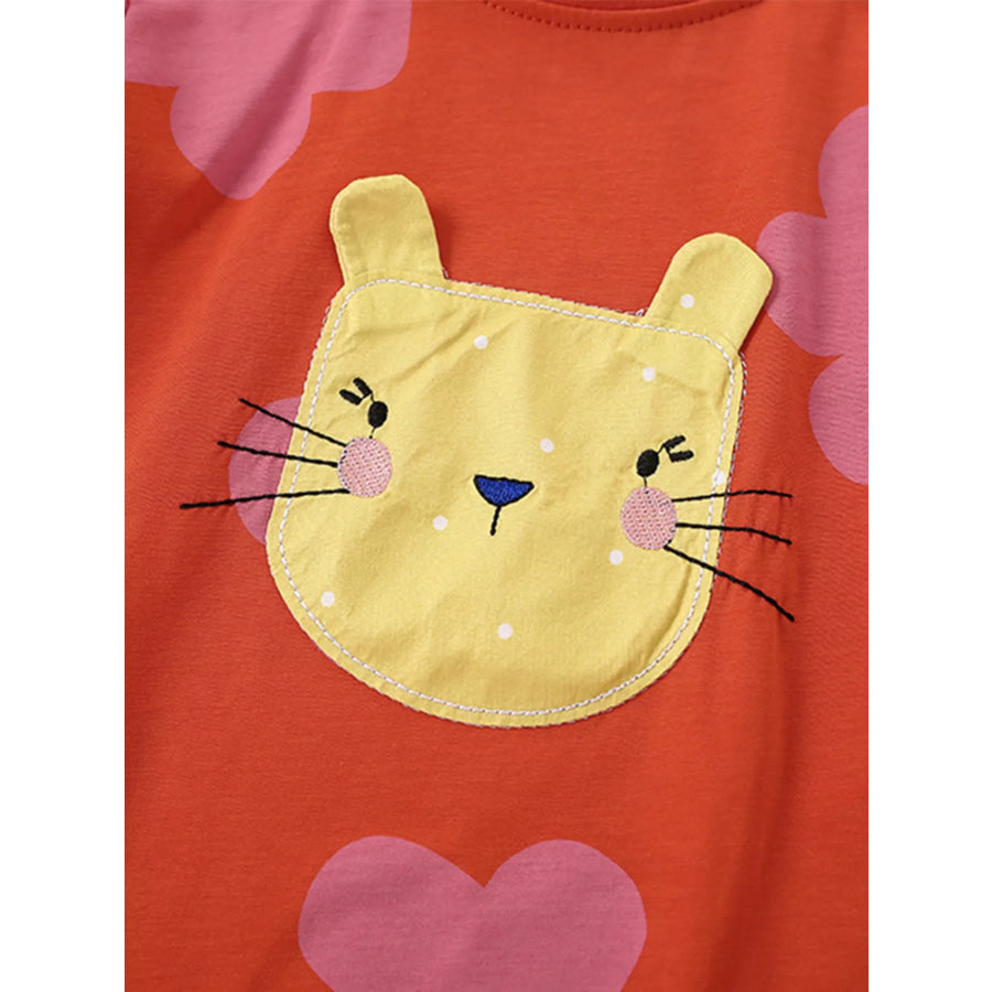 Children’s Animal Long-Sleeve Top and Pants Set Apparel Accessories