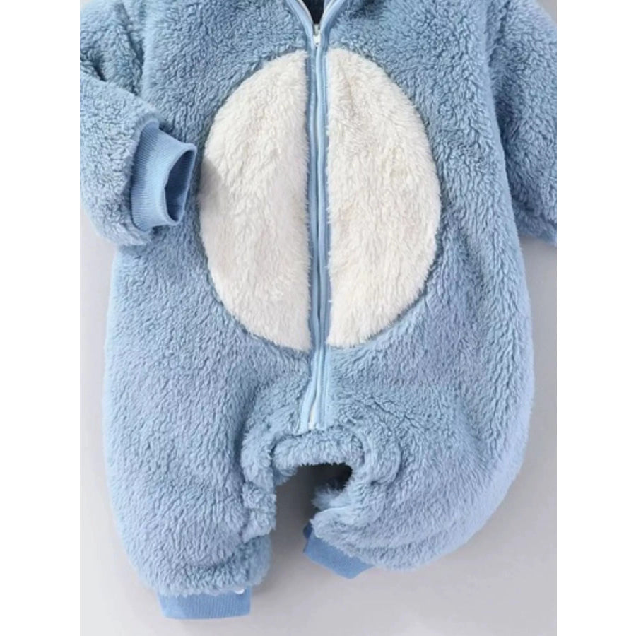 Children’s Animal Plush Hooded One-Piece Jumpsuit Apparel and Accessories