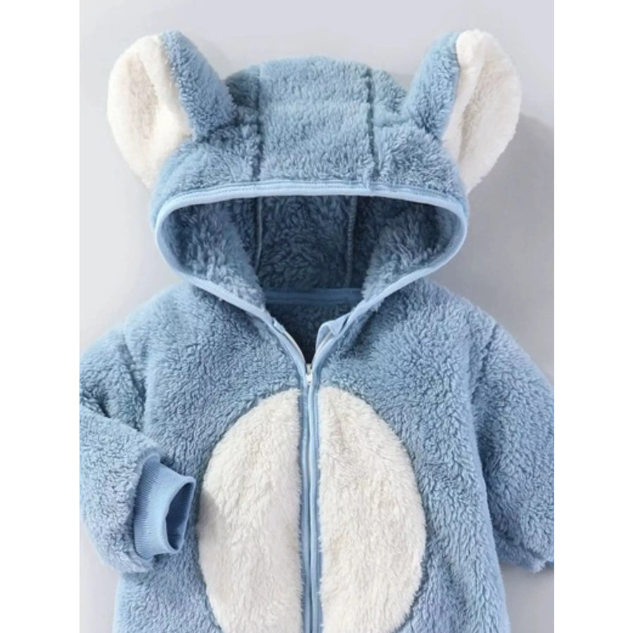 Children’s Animal Plush Hooded One-Piece Jumpsuit Apparel and Accessories