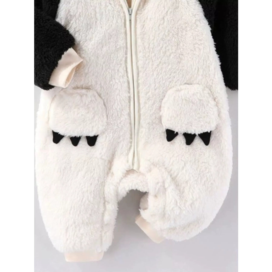 Children’s Animal Plush Hooded One-Piece Jumpsuit Apparel and Accessories