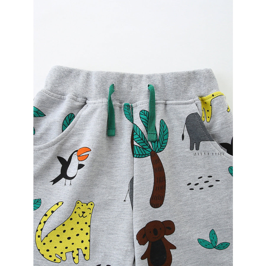 Children’s Animal Print Casual Shorts Apparel and Accessories