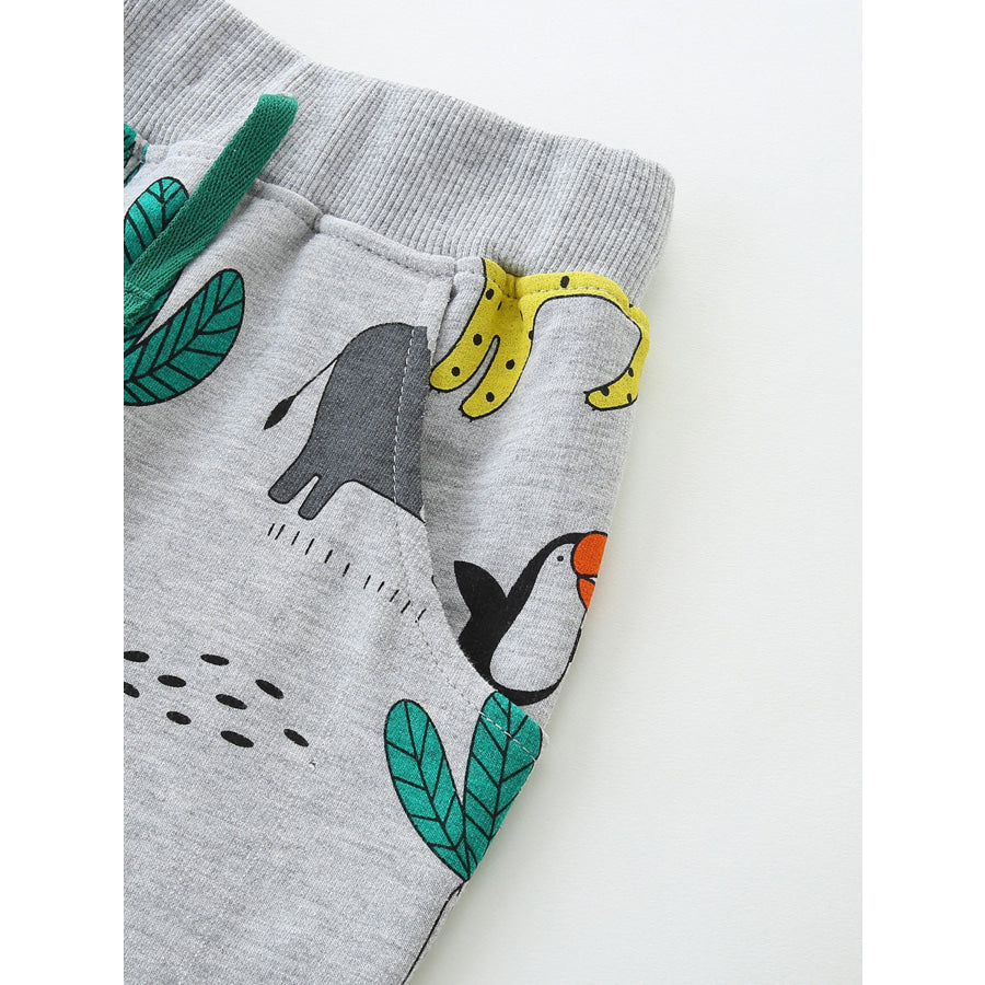 Children’s Animal Print Casual Shorts Apparel and Accessories