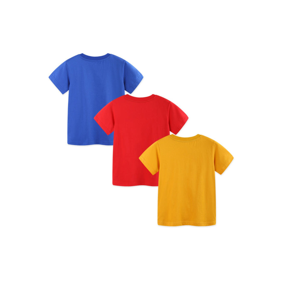 Children’s Animal Print Crew Neck T-Shirt Set Apparel and Accessories