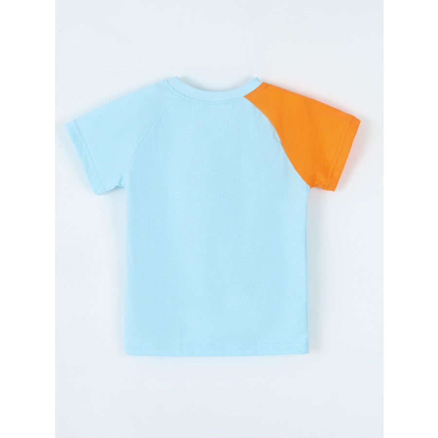 Children’s Animal Print Round Neck T-Shirt Apparel and Accessories