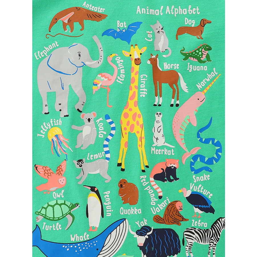 Children’s Animal Print Short Sleeve T-Shirt Apparel and Accessories