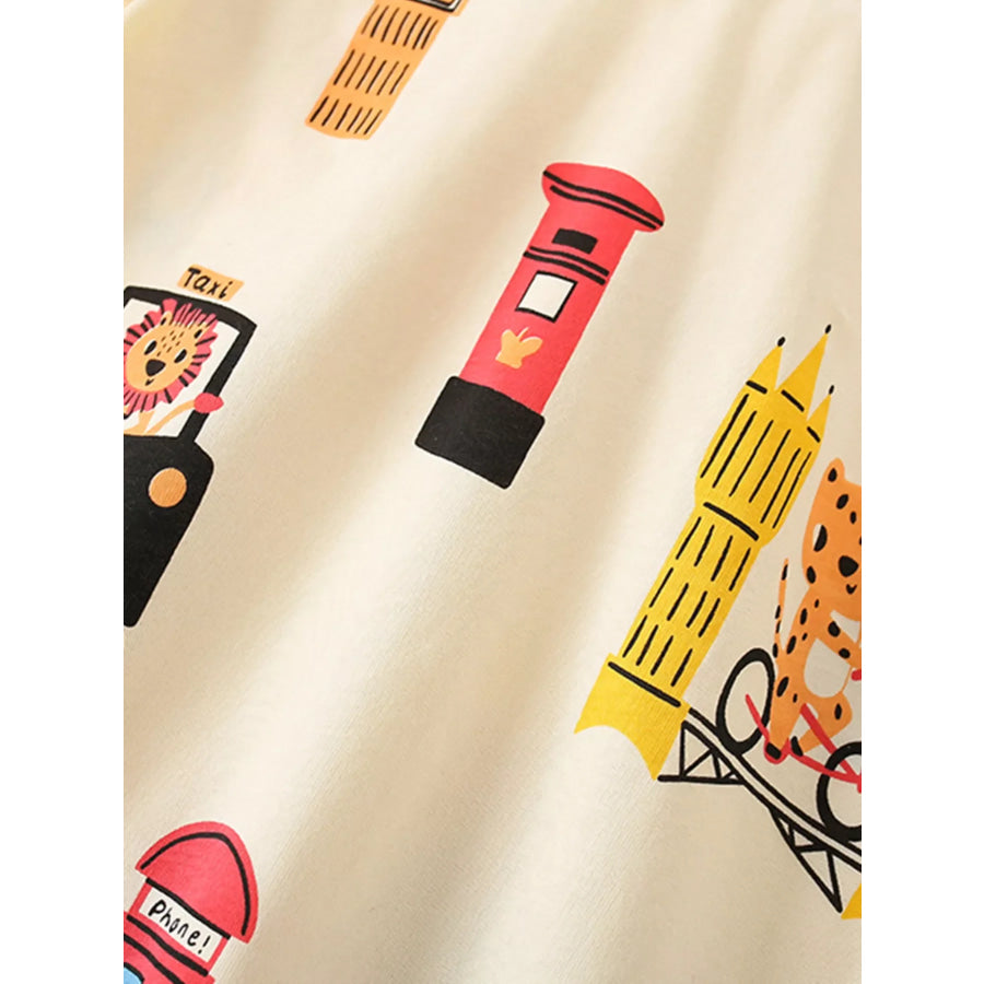 Children’s Animal Print Short Sleeve T-Shirt Apparel and Accessories