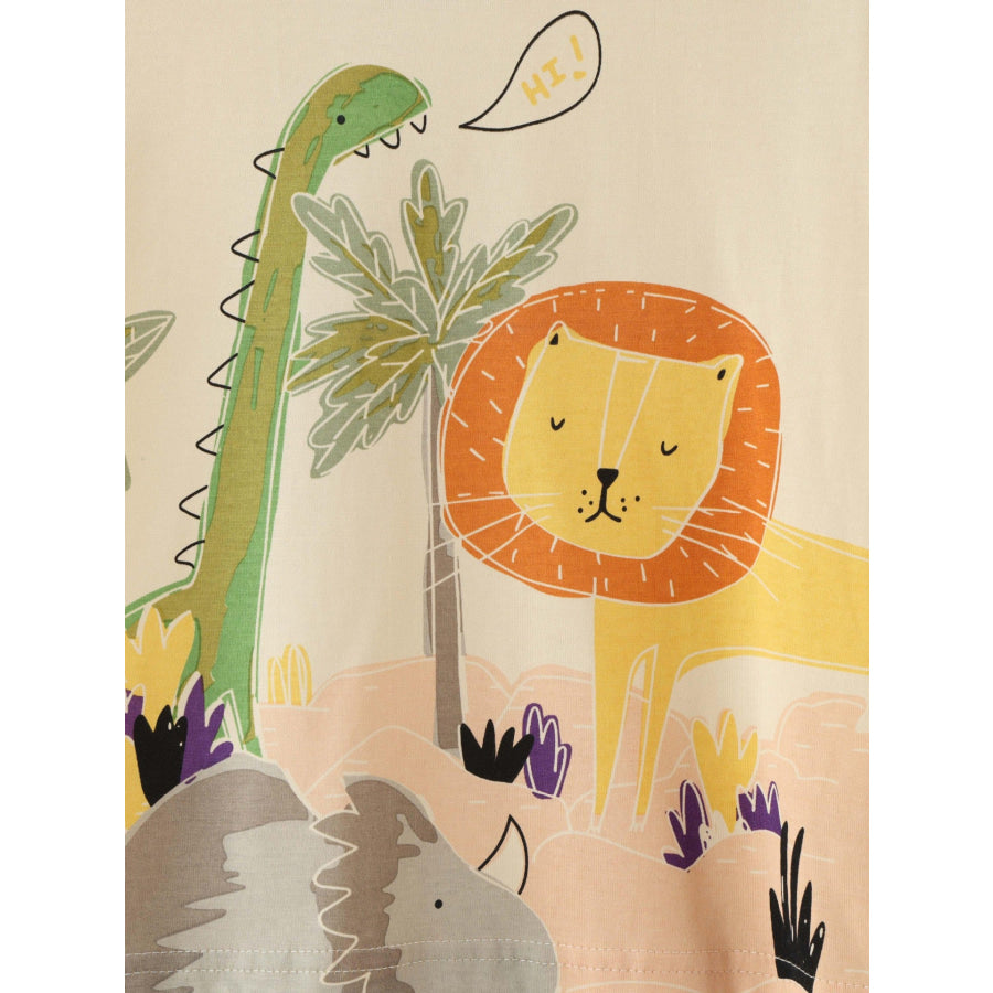 Children’s Animal Print Short Sleeve T-Shirt Apparel and Accessories