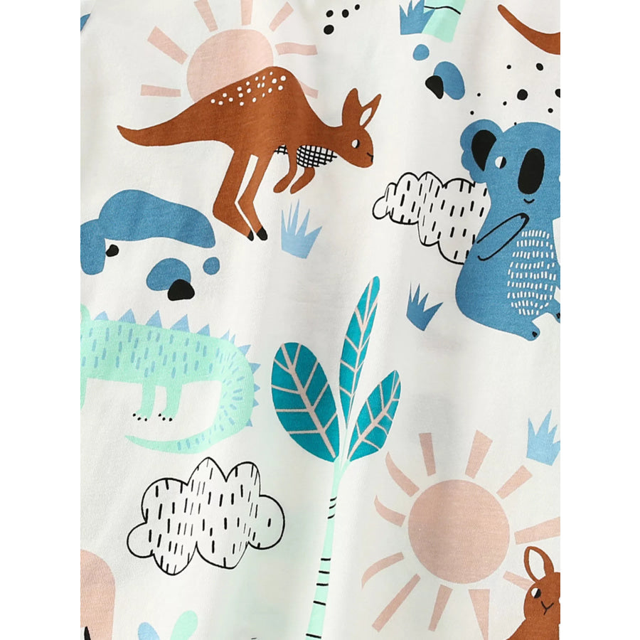 Children’s Animal Print Short Sleeve T-Shirt Apparel and Accessories