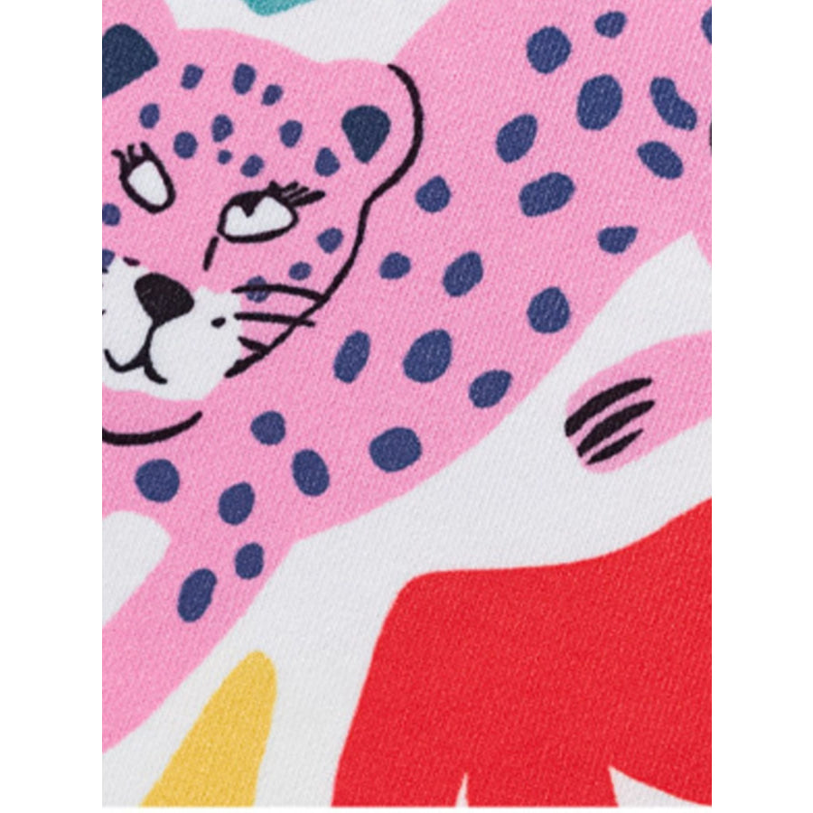 Children’s Animal Print Short Sleeve Tee and Shorts Set Apparel and Accessories