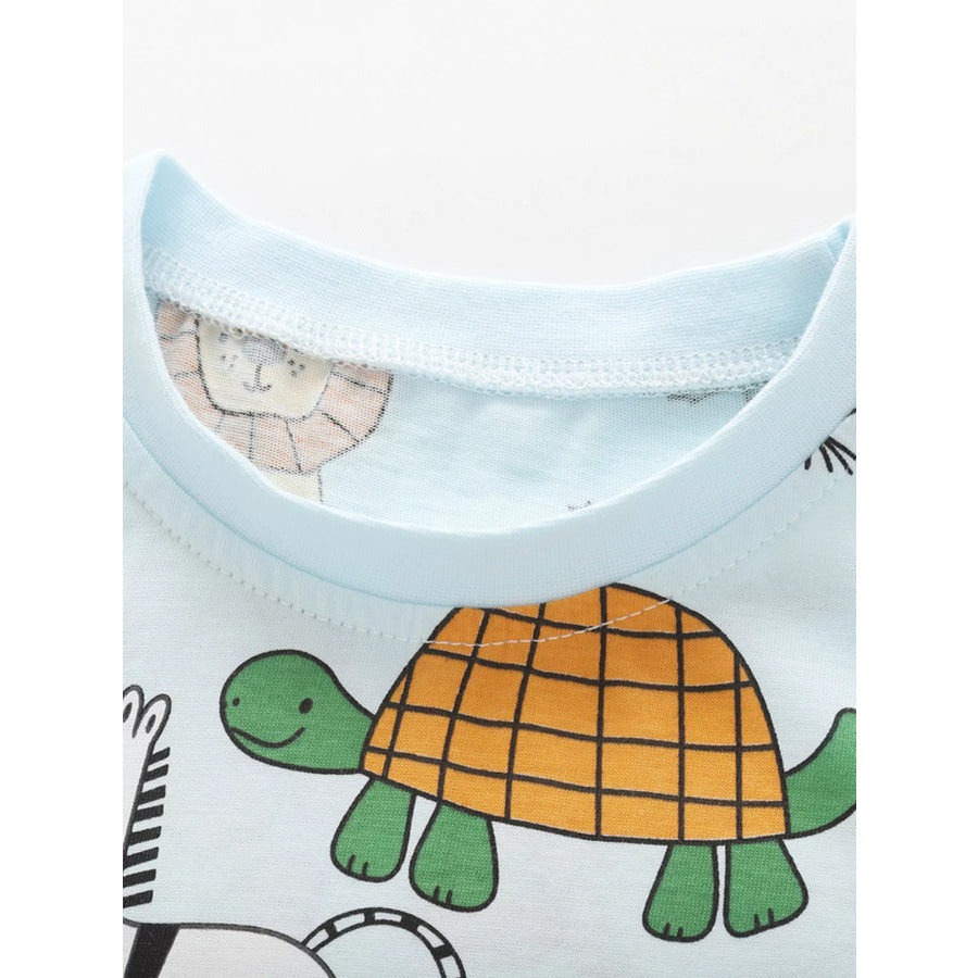 Children’s Animal Print Short Sleeve Tee Apparel and Accessories