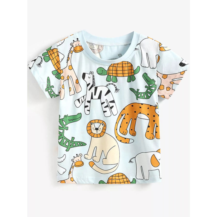 Children’s Animal Print Short Sleeve Tee Apparel and Accessories