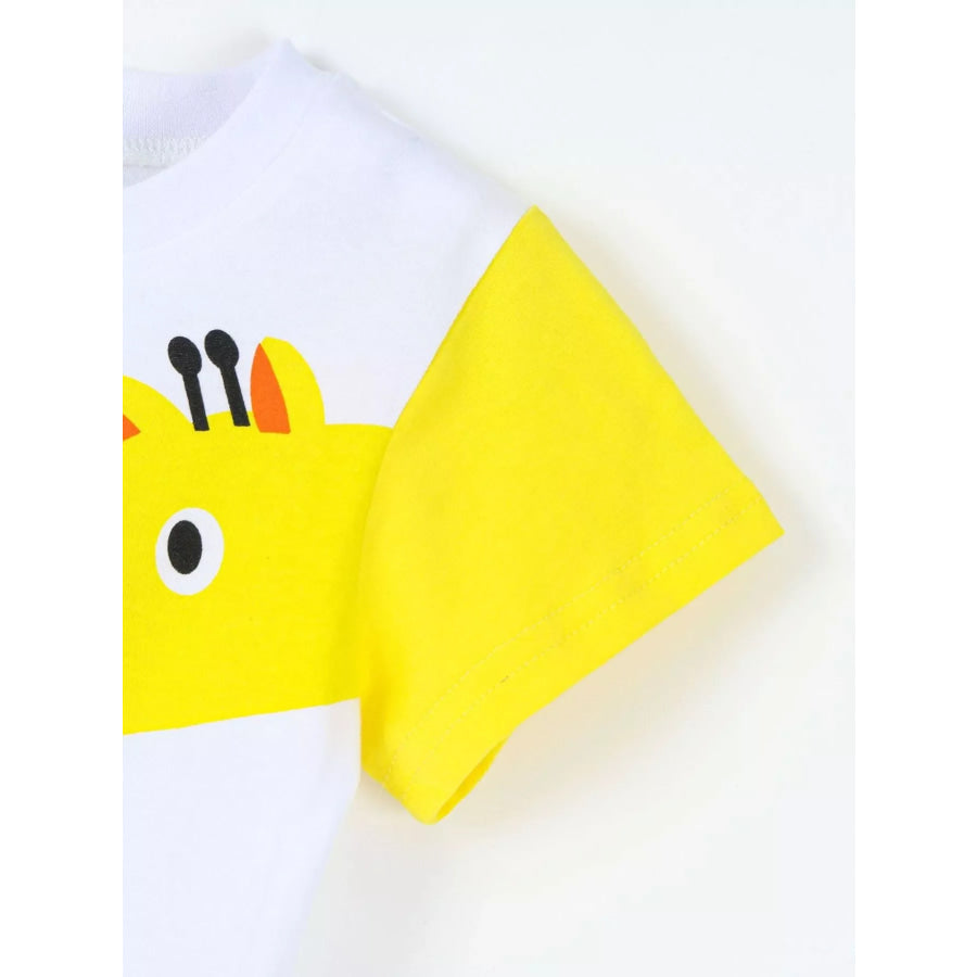 Children’s Animal Print T-shirt and Shorts Set Apparel and Accessories