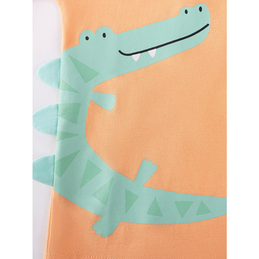 Children’s Animal Print T-Shirt & Shorts Set Apparel and Accessories