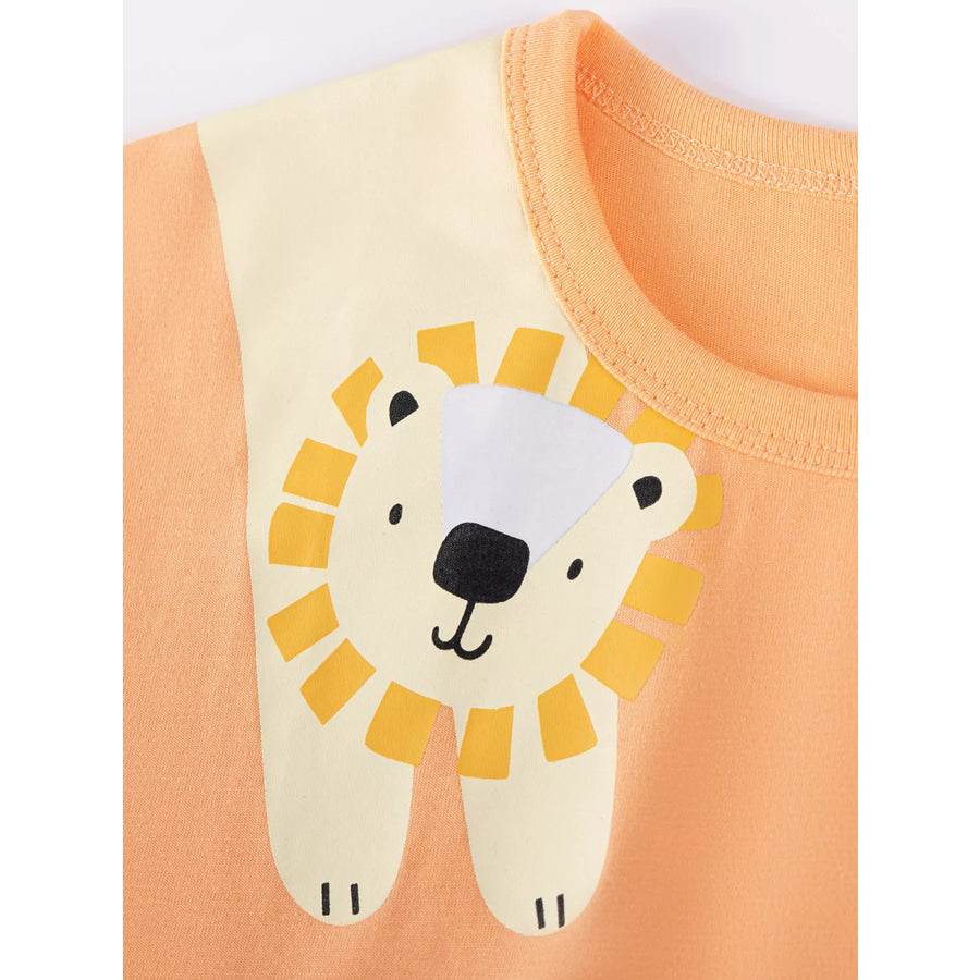 Children’s Animal Print T-Shirt & Shorts Set Apparel and Accessories