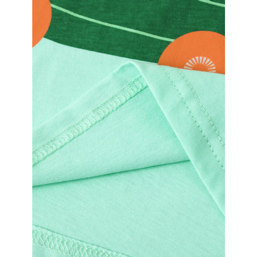 Children’s Animal Race Round Neck Tee and Shorts Set Apparel and Accessories