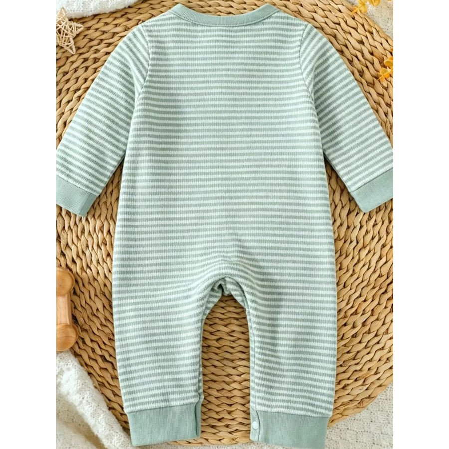 Children’s Animal Striped Long Sleeve Jumpsuit Apparel and Accessories