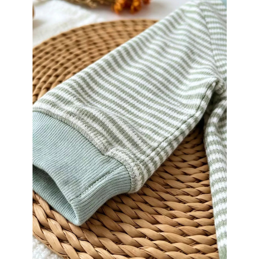 Children’s Animal Striped Long Sleeve Jumpsuit Apparel and Accessories