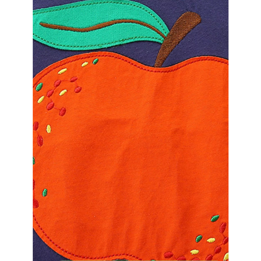 Children’s Apple Embroidered T-Shirt & Shorts Set Apparel and Accessories