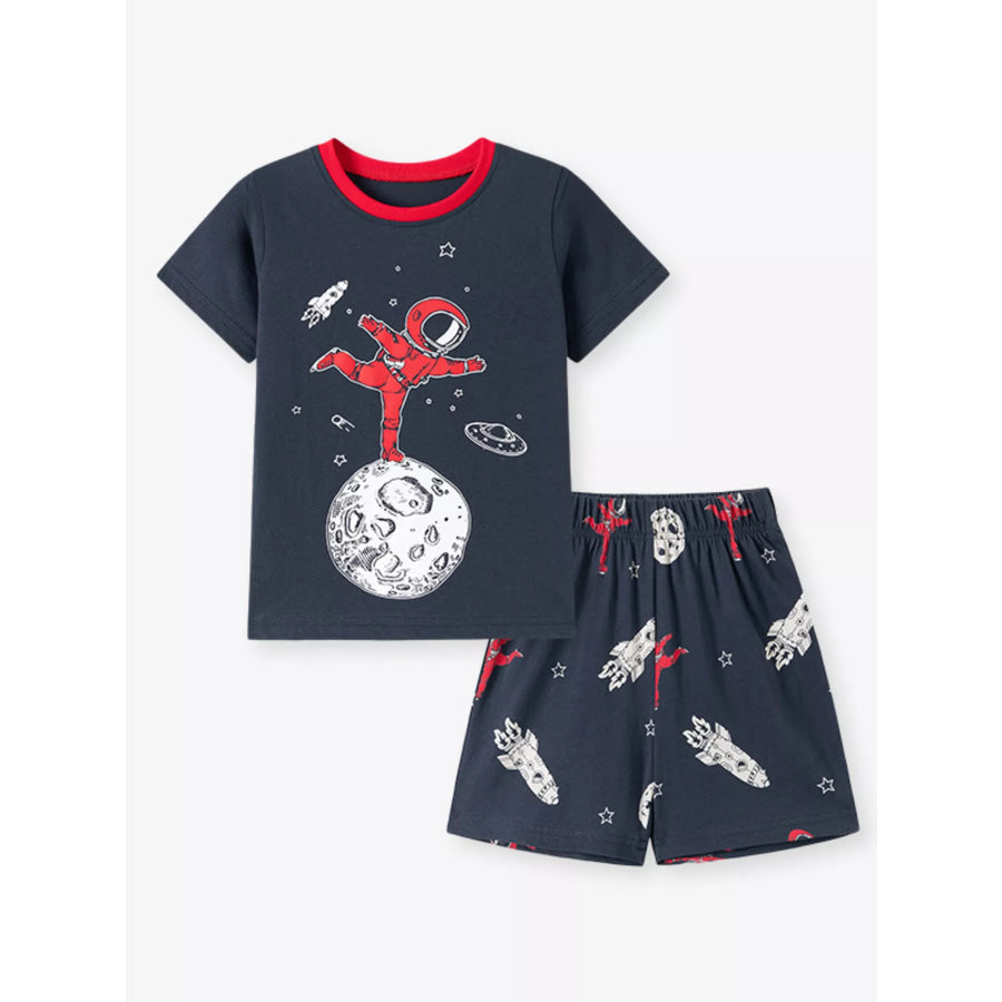 Children’s Astronaut and Rocket Tee and Shorts Set Apparel and Accessories