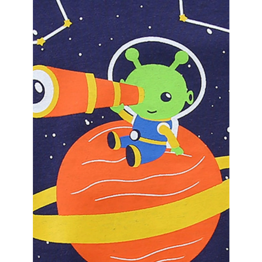Children’s Astronaut Graphic Tee & Shorts Set Apparel and Accessories