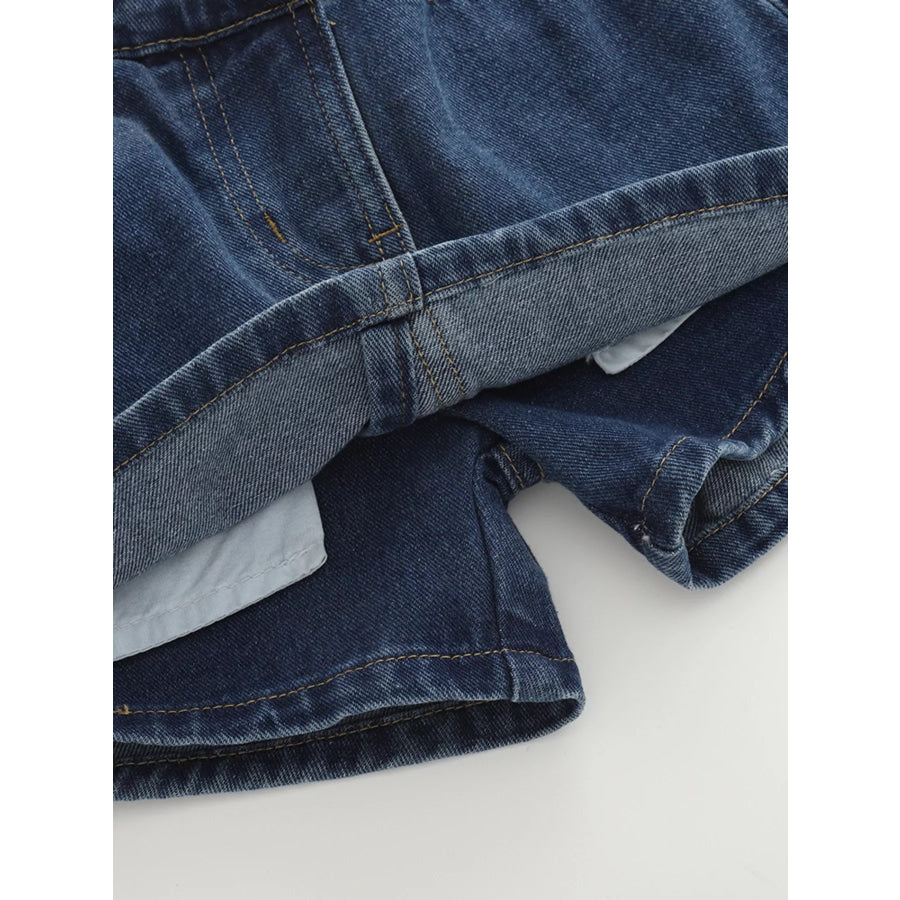 Children’s Asymmetrical Denim Skort Apparel and Accessories