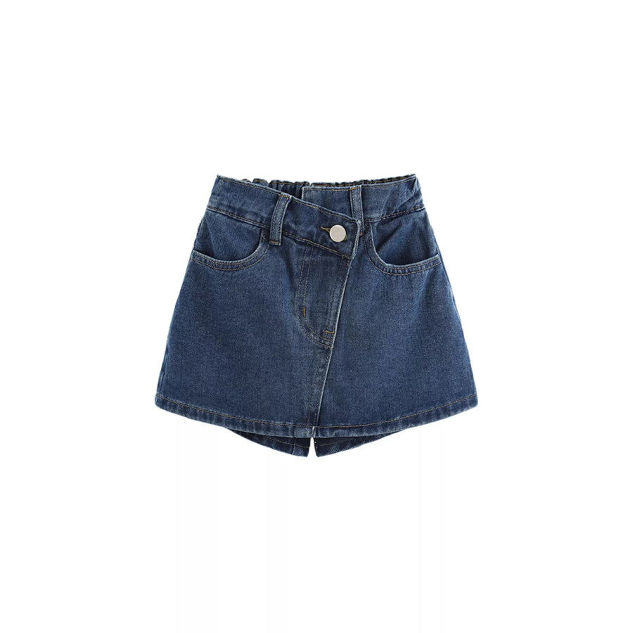Children’s Asymmetrical Denim Skort Apparel and Accessories