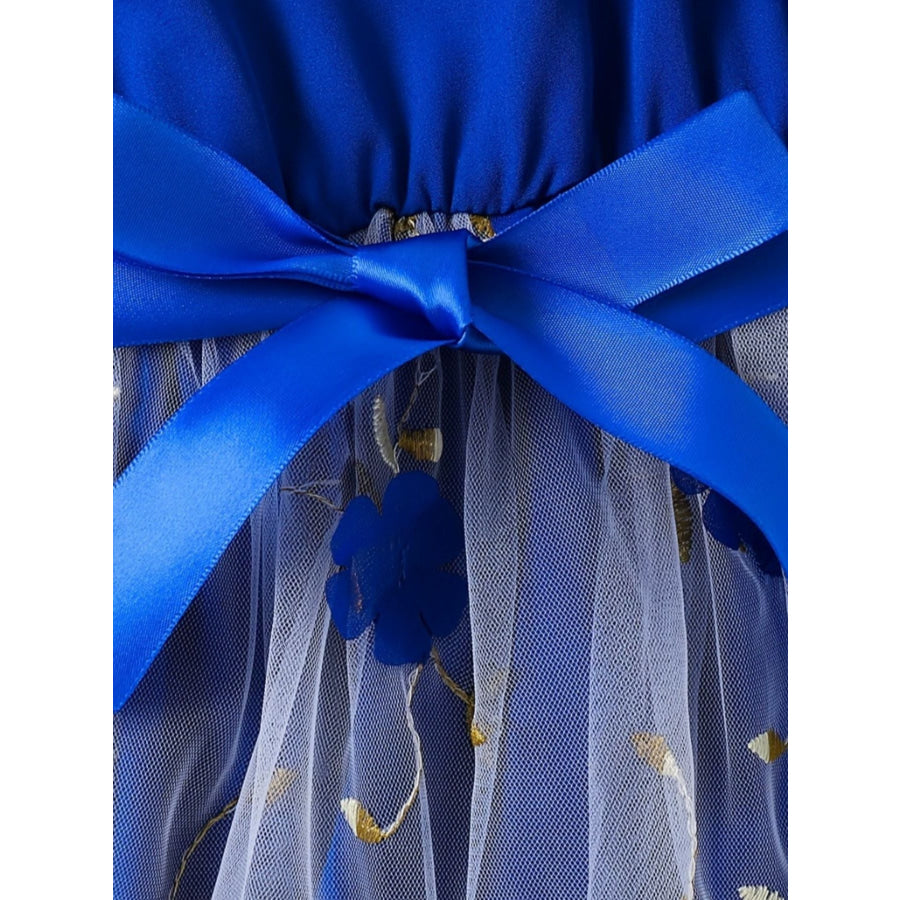 Children’s Asymmetrical Neck Ruffled Dress Apparel and Accessories