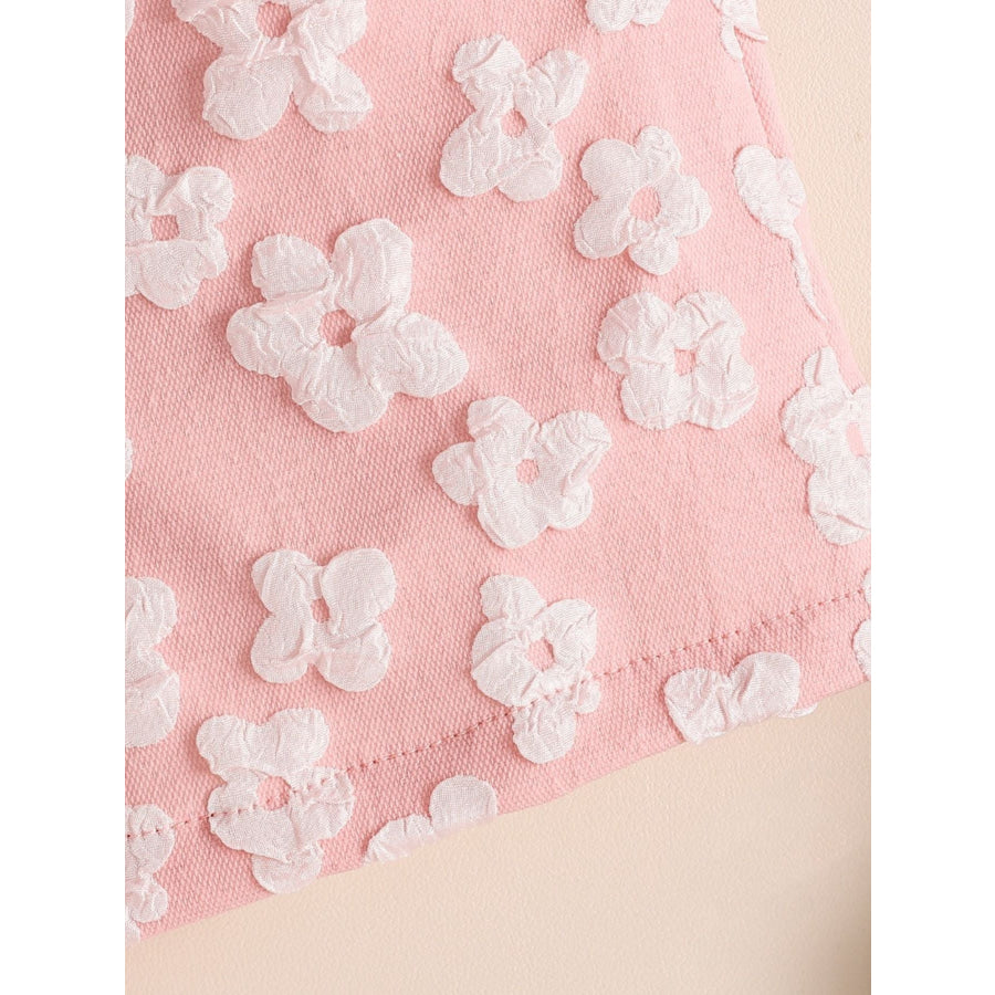 Children’s Asymmetrical Neck Top and Shorts Set Apparel Accessories