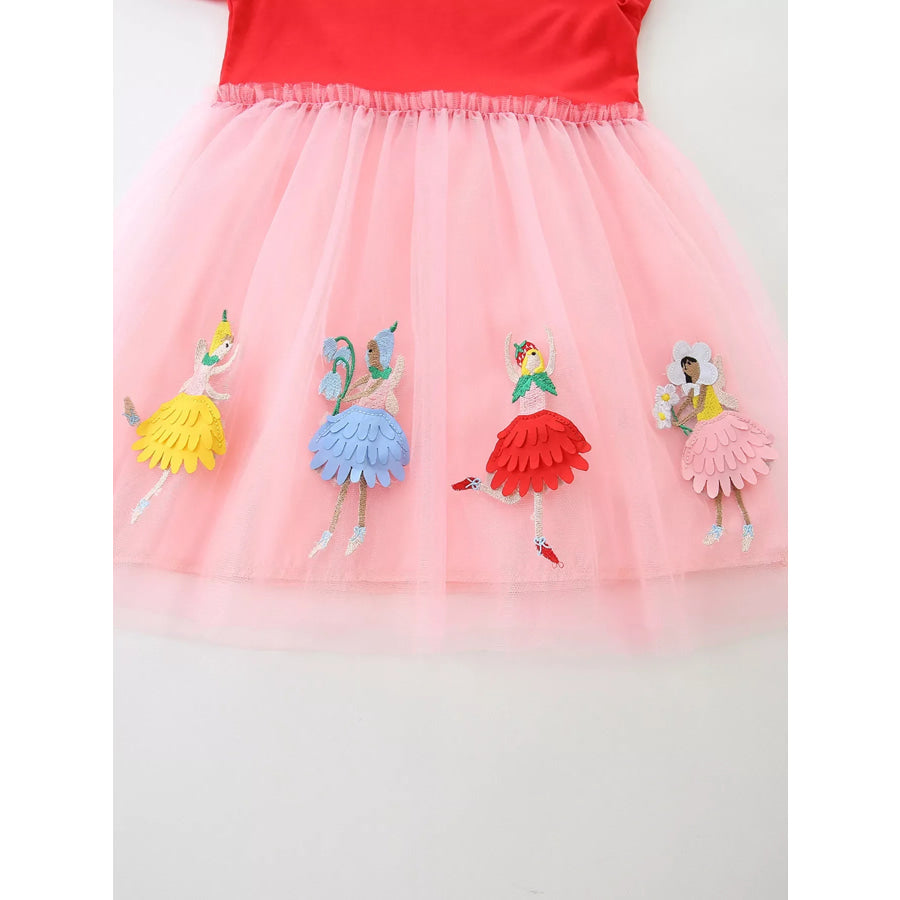 Children’s Ballerina Applique Tulle Dress Apparel and Accessories