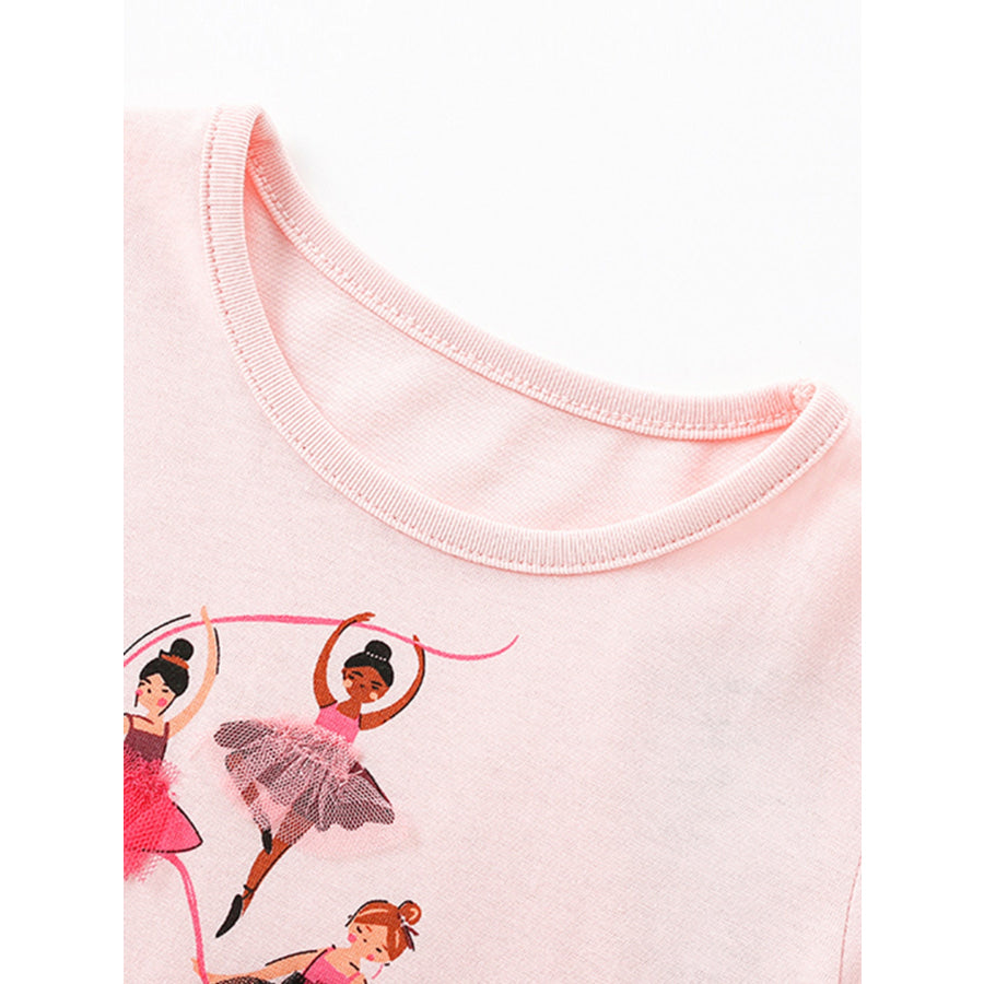 Children’s Ballerina Graphic Tulle Dress Apparel and Accessories