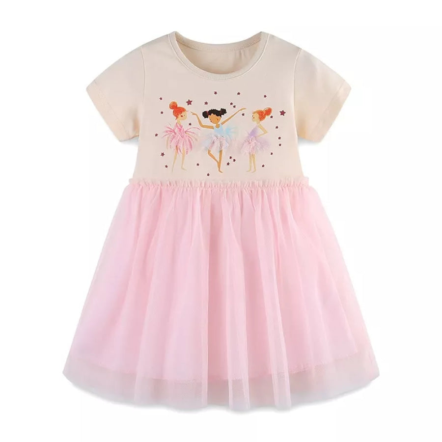 Children’s Ballerina Graphic Tulle Dress Apparel and Accessories