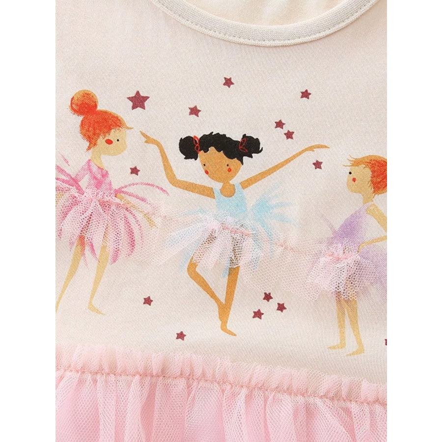 Children’s Ballerina Graphic Tulle Dress Apparel and Accessories