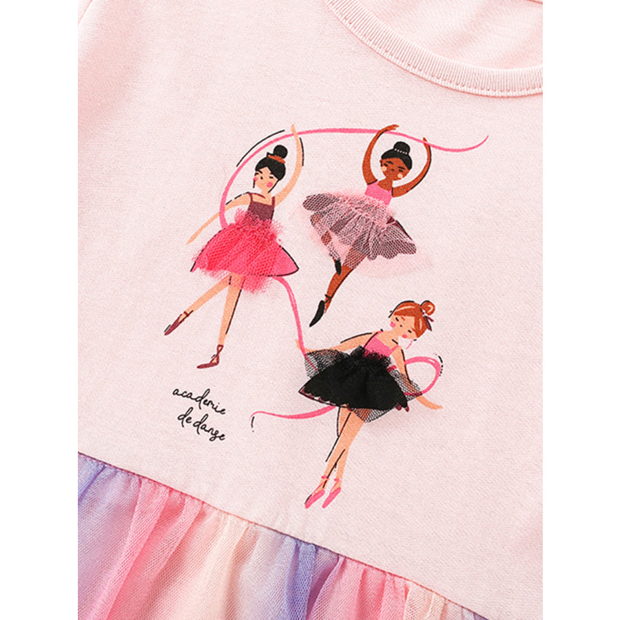 Children’s Ballerina Graphic Tulle Dress Apparel and Accessories