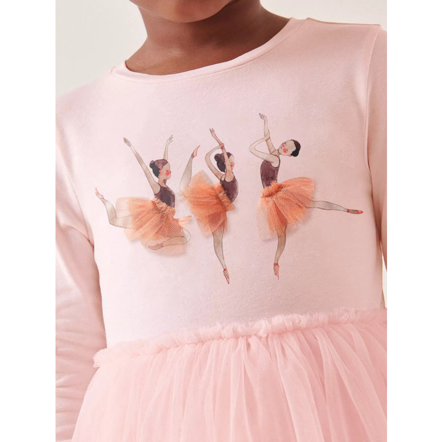 Children’s Ballerina Long Sleeve Tulle Dress Apparel and Accessories