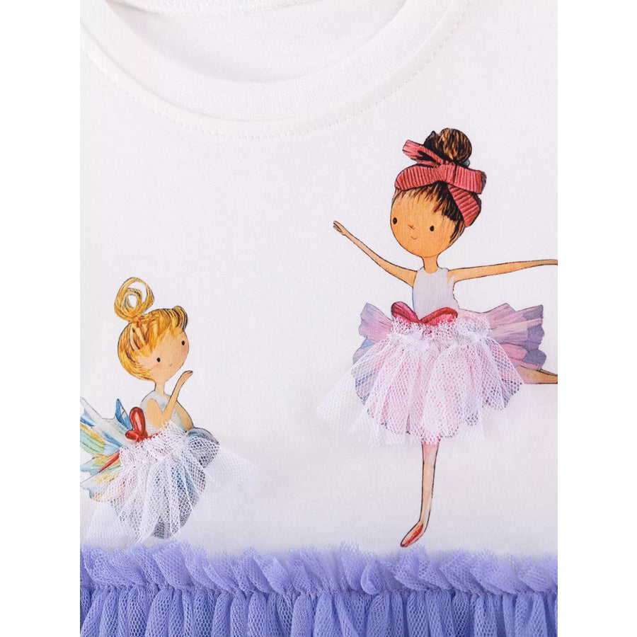 Children’s Ballerina Round Neck Tulle Dress Apparel and Accessories