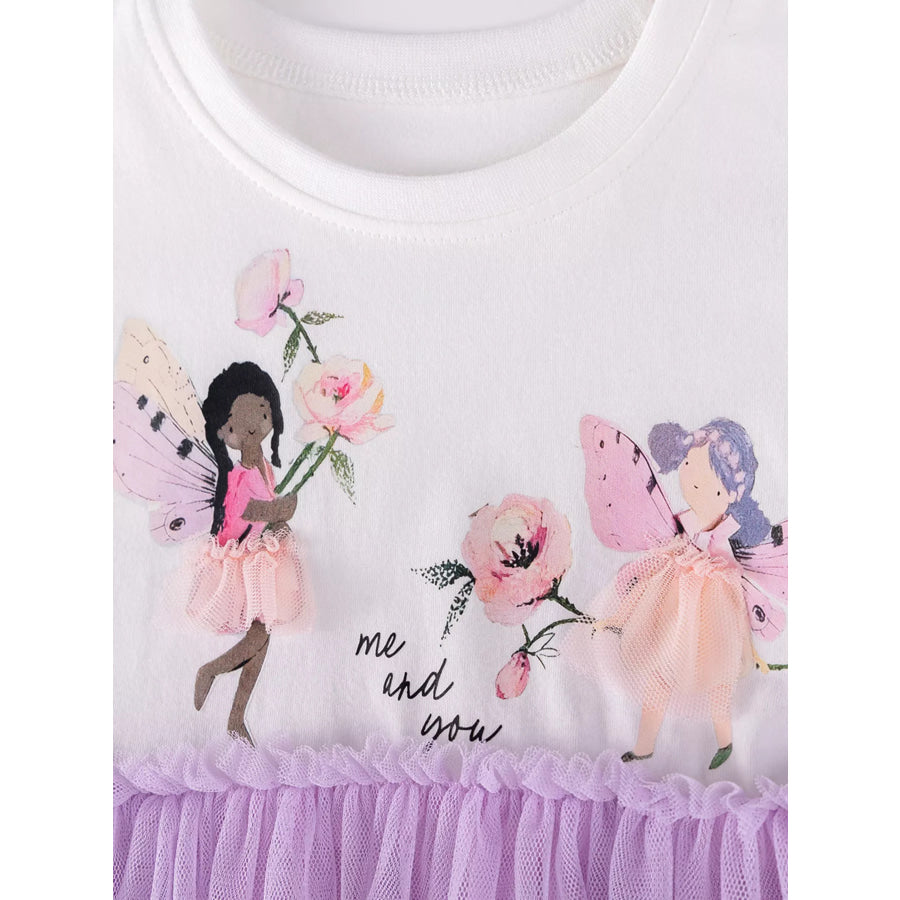Children’s Ballerina Round Neck Tulle Dress Apparel and Accessories