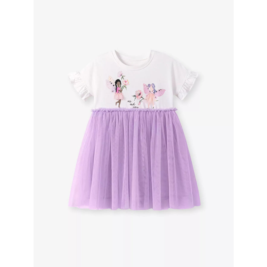 Children’s Ballerina Round Neck Tulle Dress Apparel and Accessories