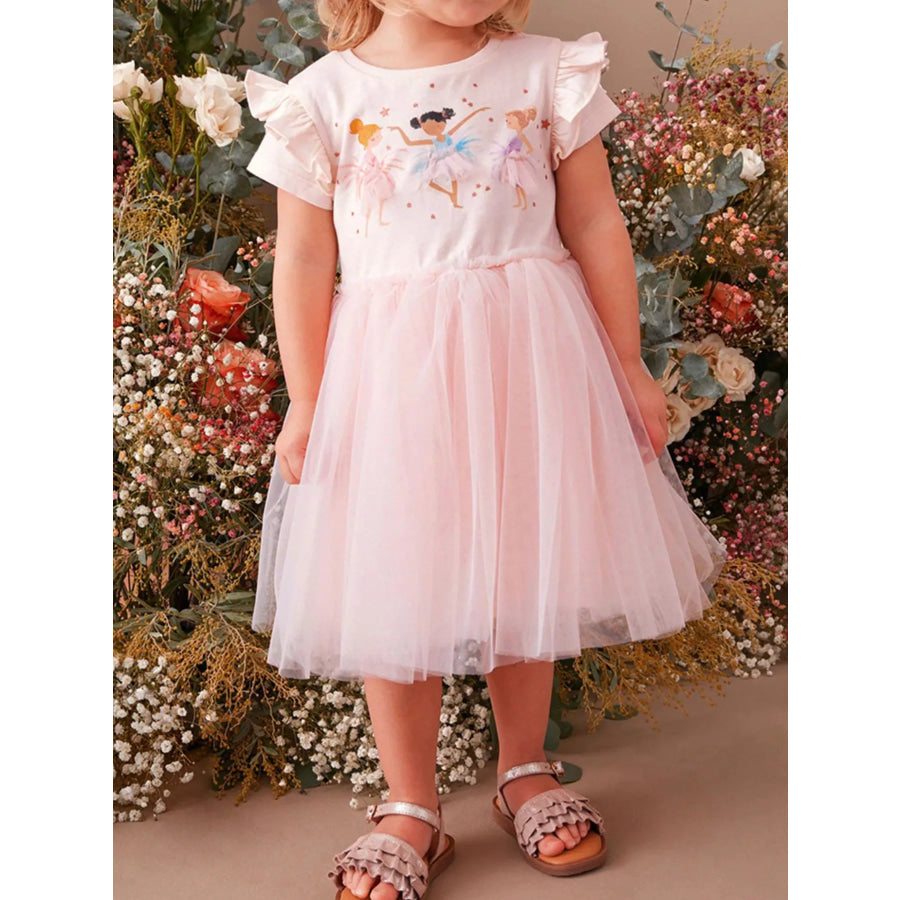 Children’s Ballerina Short Sleeve Tulle Dress Apparel and Accessories