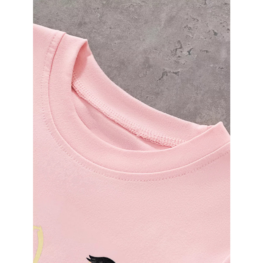 Children’s Ballet Dancer Round Neck T-Shirt Apparel and Accessories