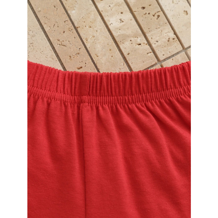 Children’s Baseball Love Graphic Ruffle Trim Tee and Shorts Set Apparel and Accessories