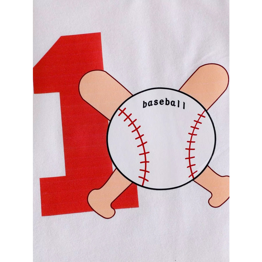 Children’s Baseball Themed Bodysuit and Suspender Set Apparel and Accessories