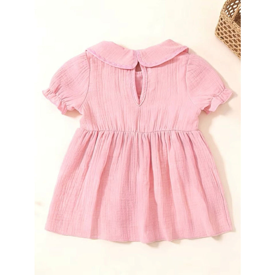Children’s Bear Embroidered Smocked Dress Apparel and Accessories
