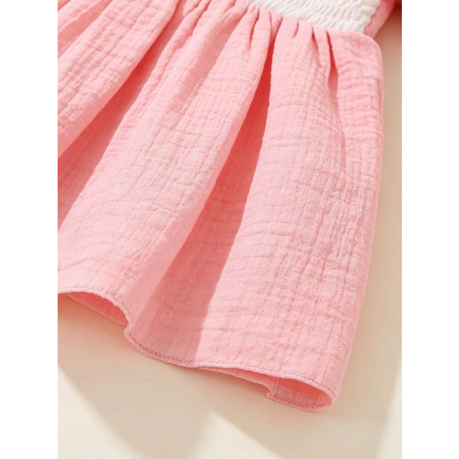 Children’s Bear Embroidered Smocked Dress Apparel and Accessories