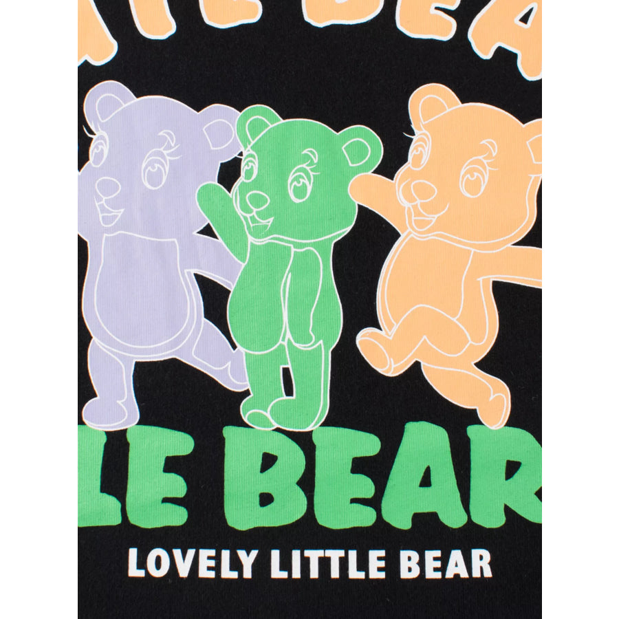 Children’s Bear Graphic Short Sleeve T-Shirt Apparel and Accessories
