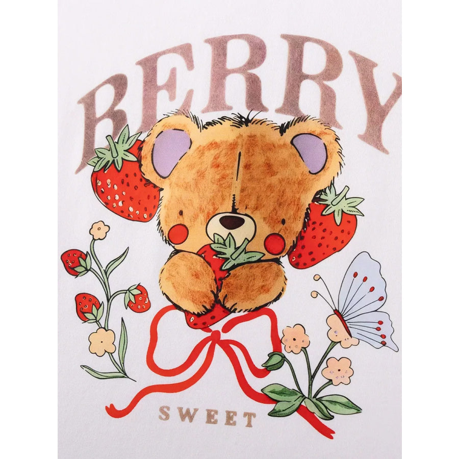Children’s Bear Graphic T-Shirt & Shorts Set Apparel and Accessories