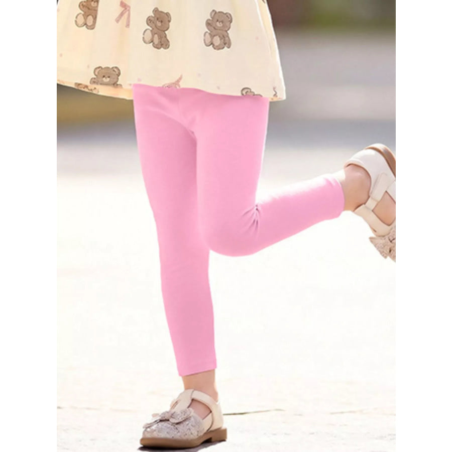 Children’s Bear Print Peplum Top and Leggings Set Apparel and Accessories