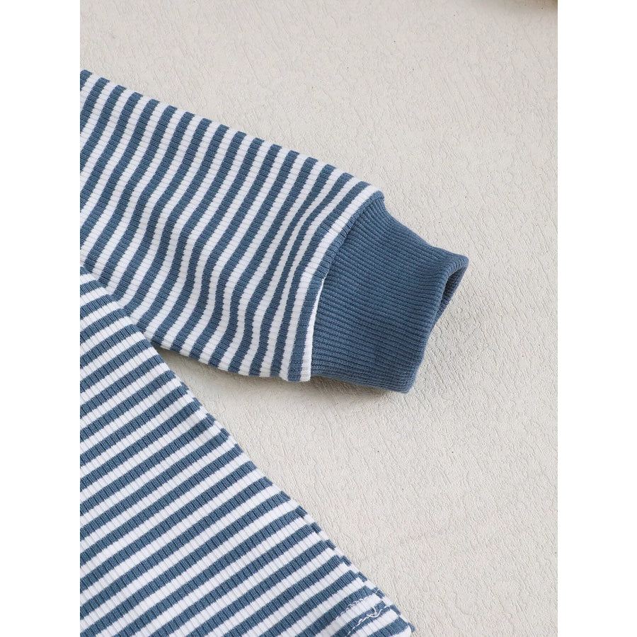 Children’s Bear Striped Top and Pants Set Apparel and Accessories