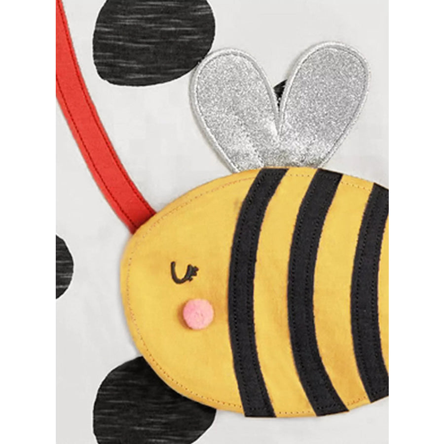 Children’s Bee Applique Polka Dot T-Shirt Apparel and Accessories